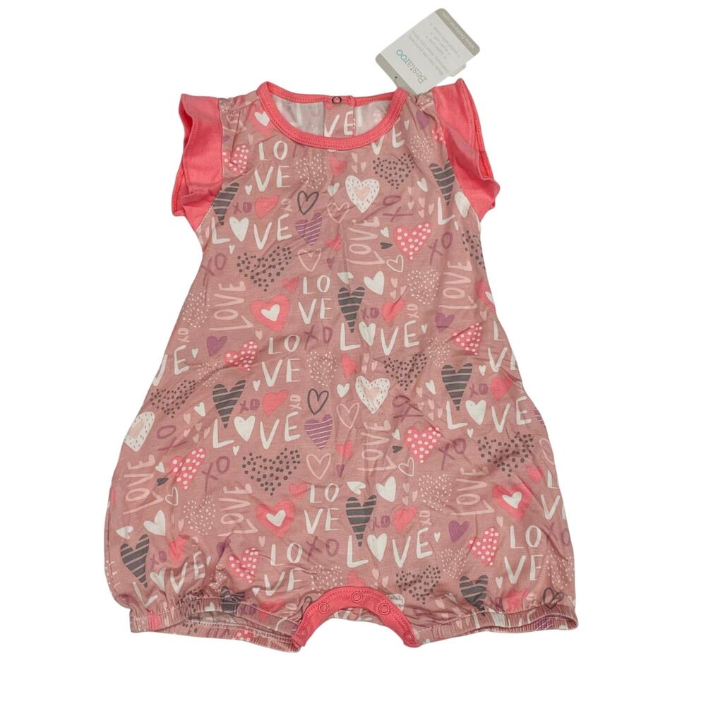 NWT Bestaroo 18-24M Love Flutter Sleeve Romper